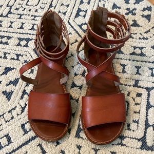 American Eagle Brown Strappy Sandals